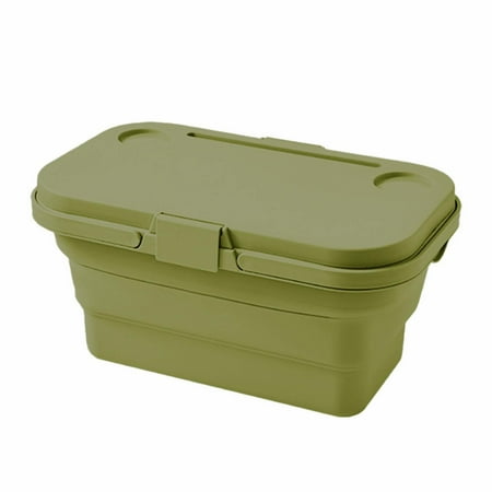 

CAKVIICA 16L Picnic Basket With Handles & Lid As Stand Up Table Foldable Lightweight Water Proof & Leak Proof Rectangle Bucket For Picnics Camping Travelling