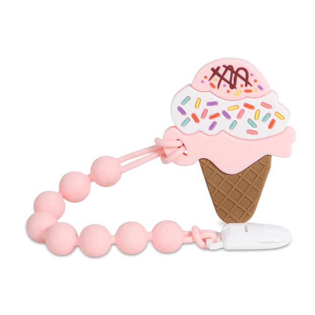 Juguete mordedor para bebé Cuebo, helado de silicona libre de BPA