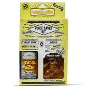Vocal Eze Voice Saver Kit, Includes Vocal Throat (1 bottle) and (12 pieces) Lemon Manuka Honey | Relieve Horse, Fatigue, Dryness of Throat