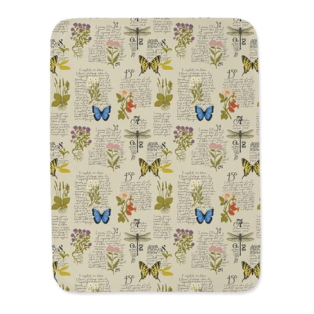 Butterfly Notes Pattern Blanket -Image by Shutterstock,