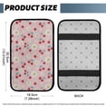 thumbnail image 5 of Yuyamidu Cherry Center Console Armrest Covers for Cars Trucks Sedans Armrest Cover Daisy Automotive Arm Rest Cushion Pad Protector Flannel Car Comfort Accessories, Pink, 5 of 7
