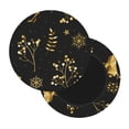 thumbnail image 2 of Bingfone13 Inch Padded Round Bar Stool Cover Cushion With Elastic Fabric Round Chair Seat - Christmas Gold Deers1, 2 of 7