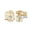 Yellow Gold Plated, variant on Personalize Exclusive Monogram Overlapping Initial Earrings - Rose Gold Plated 8mm tall - Customize Stylish Jewelry Memory Gifts for Women
