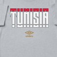 thumbnail image 2 of Umbro Men's Tunisia Stacked Soccer T Shirt (Grey Heather, S-XXXL), 2 of 4