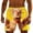 Yellow, variant on COSFO Casual Men's Swim Trunks Beach Funny Animal Print Summer Board Shorts Swimming Drawstring Relaxed Fit Elastic Waist with Pockets Swimwear