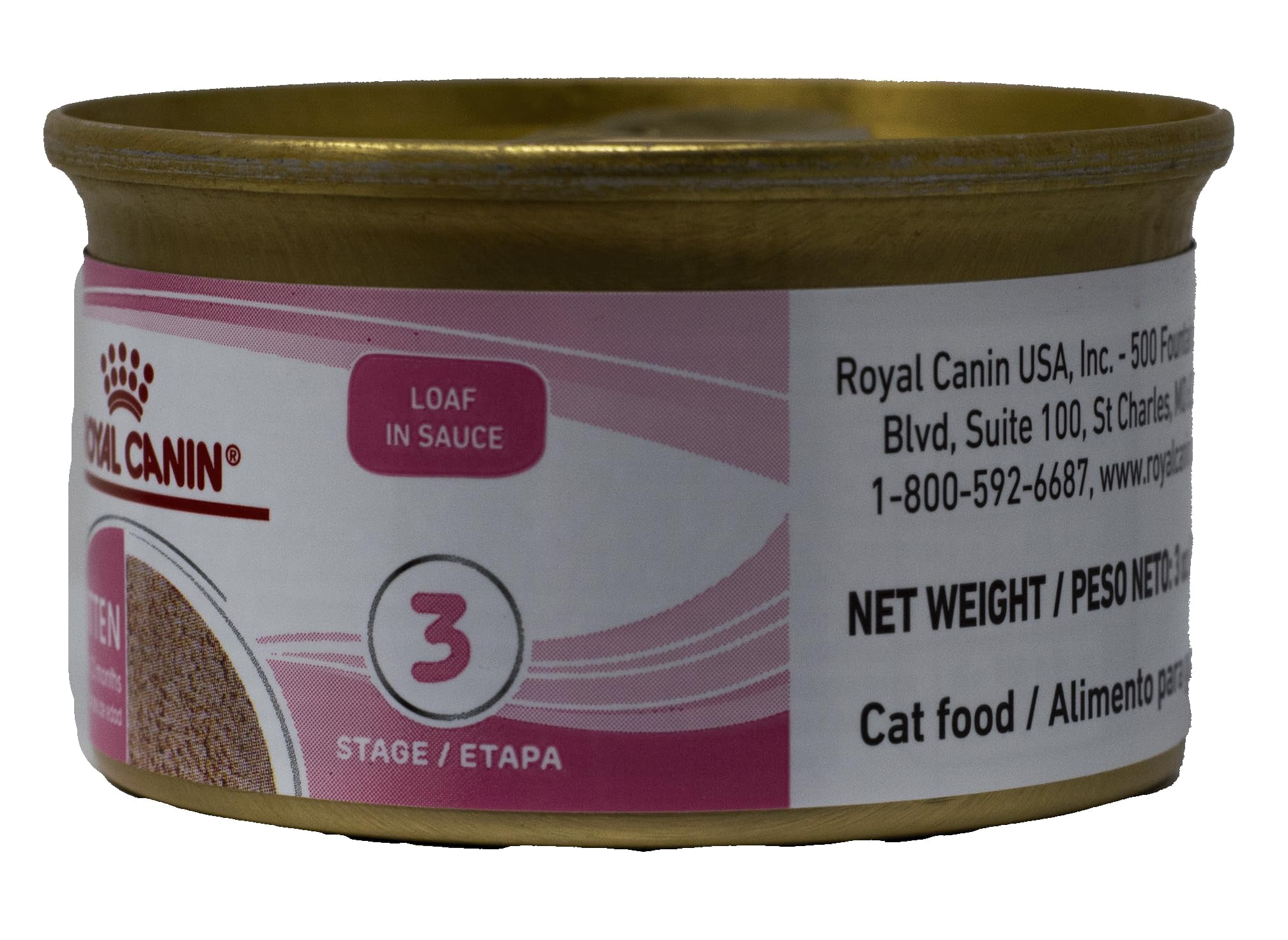 Kitten Food - 2 Flavor Textures 6 Can Sampler, (3) Each: Thin Slices in Gravy, Loaf in Sauce + MerlinsMart Zine | Catnip Toy | Royal Canin