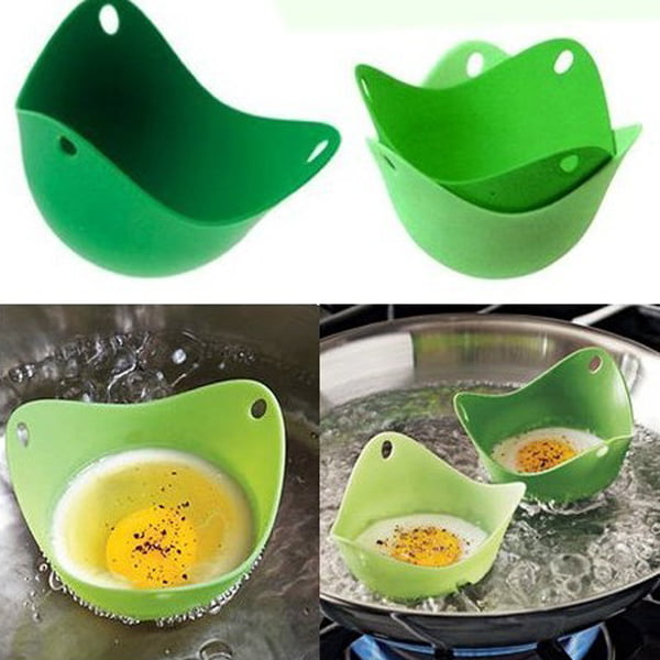 4pcs Silicone Egg Poacher Cook Poach Pods Kitchen Cooking Tool Egg Baking Cup