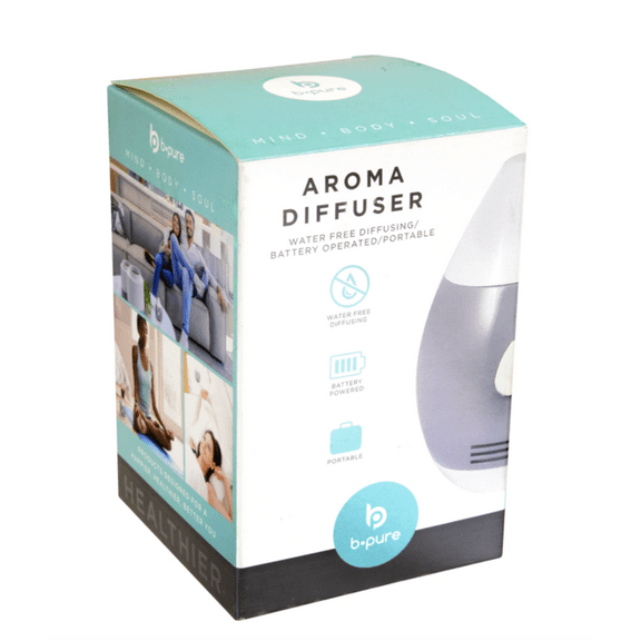 B-Pure Portable Water Free Aroma Diffusers, 3 x 2.8 x 4.3 in.