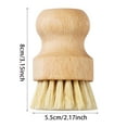 thumbnail image 3 of Bamboo Scrub Brush Clean Pan Kitchen Dish Scrubber Set of 2 • Bamboo Dish Brush for Washing Pots, Pans, Dishes & Plates • Natural Bristle Wooden Brushes for Washing Up 1Pc, 3 of 7