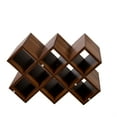 thumbnail image 3 of Jopath Large Wall Mounted 3 Tier Rustic Bottle Wine Rack,Multifunctional Wooden Wall Mounted Wine Rack,mounted wall Storage winerack Rack for Home Bar Dining Room Decor Walnut, 3 of 10