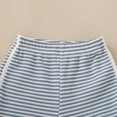 thumbnail image 4 of Kaprioy Baby Boy Easter Outfits Toddler Boys Summer Clothes Short Sleeve Easter Rabbit Truck Embroidery T-Shirt Striped Solid Shorts 2Pcs Set, 4 of 6