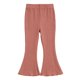 thumbnail image 1 of Odeerbi 1-9 Años Niñas Mallas de Punto Elástico Pantalones Acampanados Pantalones Elasticidad Dulce Pantalones, 1 of 5