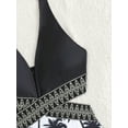 thumbnail image 4 of Family Matching Swimsuits Floral Mommy and Me Tummy Control Bikini Set Dad Son Swim Trunks Swimwear, 4 of 7