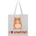 thumbnail image 3 of Inktastic I Love Hamsters Tote Bag, 3 of 4