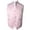 Pink, variant on Men's Premium Solid Vest - Necktie – Bow Tie - Pocket Square 4 Piece Set for Suits & Tuxedos