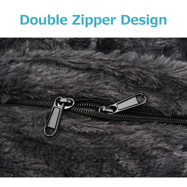 Esponja para el hogar, cama, bolsa de frijol, funda para silla, funda para dormitorio doble, balcón, sofá grande, funda redonda suave y esponjosa, sin relleno, solo funda yeacher estándar