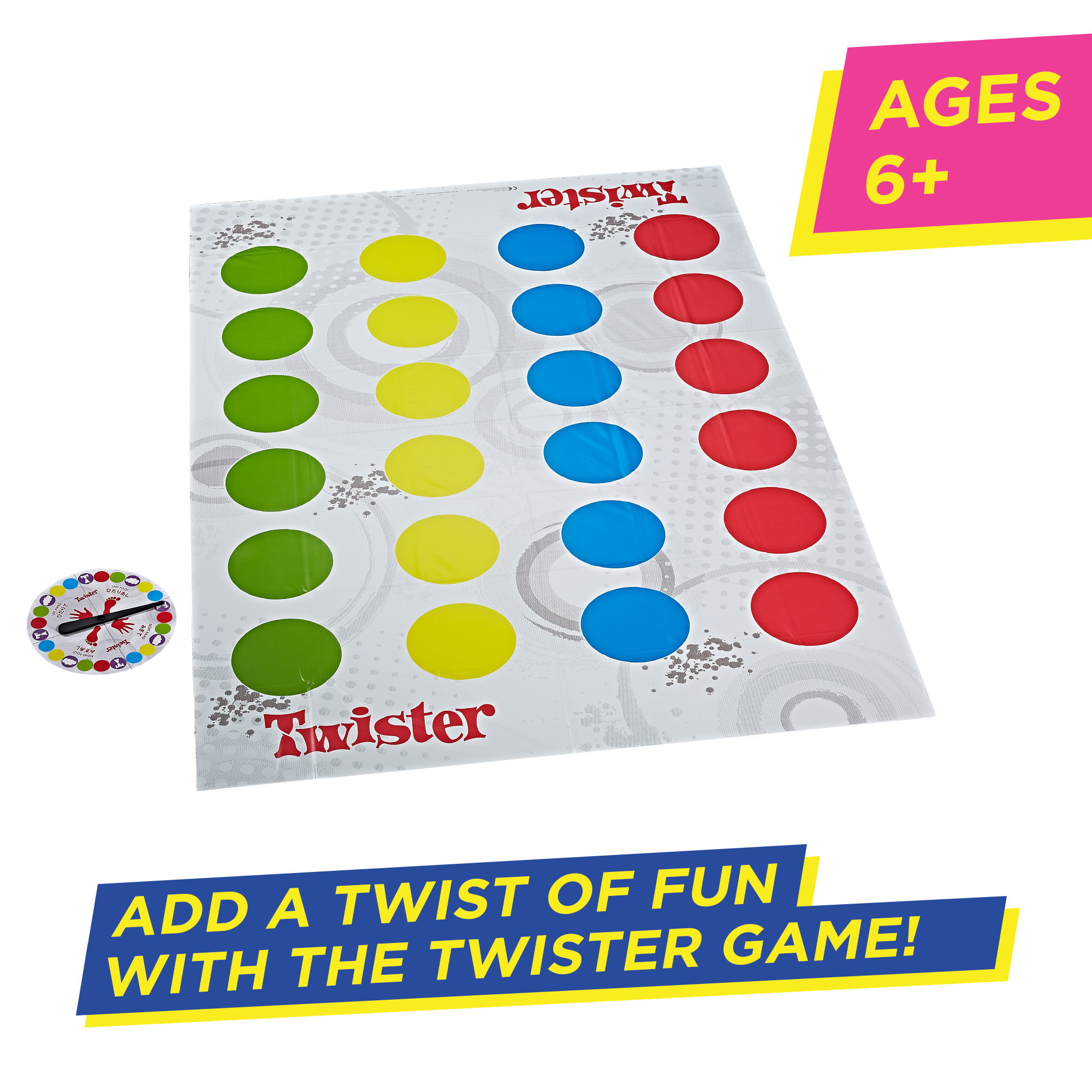 Twister Board Game Hasbro 2009 Opened Never 2 Players Ages 6 for sale online 