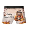 thumbnail image 2 of Happy Thanksgiving Cocker Spaniel Welcome Thankful Fall Autumn Pumpkin All Over Print Boxer Briefs Underwear for Men Dad Cockers Dog Lover Gifts - 02021, 2 of 6