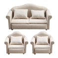 thumbnail image 1 of 3 Pcs Couch Sofa Miniature Couch Model Dolls House Furniture Couch Miniature Sofa Model Miniature Sofa Pillow, 1 of 4