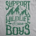 thumbnail image 2 of Mens Support Wildlife Raise Boys T Shirt Funny Parenting Tee Graphic Tees, 2 of 9