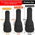thumbnail image 2 of HUGFEGWE Étui pour Ukulélé 23 Po, Sac Rembourré Imperméable et Durable avec Sangles Réglables pour Concert (23 Po) AZ824-26813, 2 of 8