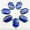 Lapis Lazuli, variant on Natural Crystal Agate Edge-covered Rectangular Pendant