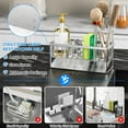 thumbnail image 2 of Soporte para esponja Sink Caddy Cisily 304 de acero inoxidable plateado, 2 of 5