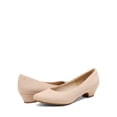 thumbnail image 2 of DREAM PAIRS Zapatos de Tacón Grueso Mila para Mujer Nude Talle 9.5, 2 of 7