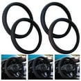 thumbnail image 5 of Coconut Ok Pu Leather Car Steering Wheel Cover Anti-Slip Auto Accessories 14.5-15 inch Gray,Blue,Black,Red Anti-Slip interior Decoration,Blue, 5 of 8