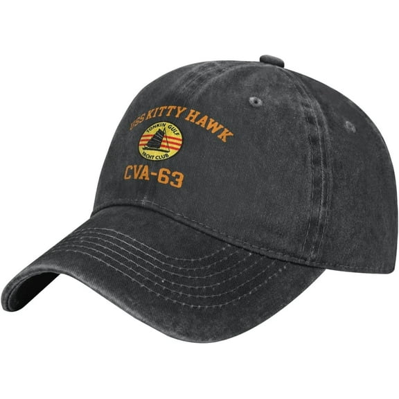 USS Kitty Hawk CVA-63 Baseball Cowboy Hat Adjustable Trucker Hat