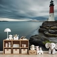 thumbnail image 7 of Wallpaper Barnegat Lighthouse Dawn Peel and Stick Wall Murals 69"H x 96"W Removable PVC Wall Paper Self-Adhesive Wall Paintings Art Decor for Bedroom Living Room, 7 of 7