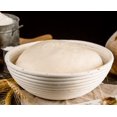 thumbnail image 3 of Monfince Round Bread Banneton Proofing Basket & Liner, Brotform Dough Rising Rattan Handmade rattan bowl with Linen Liner Cloth, 3 of 7