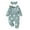Green, variant on Baby Girl Clothes Long Sleeve Floral Printed Outfits Fall Winter Infant Girl Romper 3-6 Months