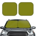 thumbnail image 2 of Naloa Olive 2 Piece Foldable Car Sun Shades, Car Windshield Sunshade, Front Window Sunshade for Car, Truck, SUV - Large, 2 of 7