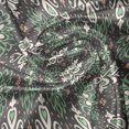 thumbnail image 7 of Ambesonne Modern Boho Valance & Curtain, Floral Heart Design, 55"x45", Dark Sepia Green Eggshell, 7 of 7
