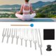 thumbnail image 5 of Tenedor De Afinación De Yoga, Relax Mind Relieve Stress Chakra Tuning Forks Set Aleación De Aluminio Para El Hogar ANGGREK Oro, 5 of 8