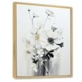 thumbnail image 2 of Designart "Fantasia Of White Wildflowers II" Wildflowers Floater Framed Wall Art Prints, 2 of 5