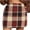 Orange, variant on AKOEE High Waist Plaid Skirt Womens Bodycon Pencil Wool Blend Mini Short Skirts with Buttons (XL, Brown)