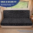 thumbnail image 2 of XYZCANDO Dark Grey Leopard Print Breathable RV Sofa Slipcover, Stretchable Non-slip Camper Couch Protector for Travel Trailers, Motorhomes Interior Furniture Protection, 2 of 7
