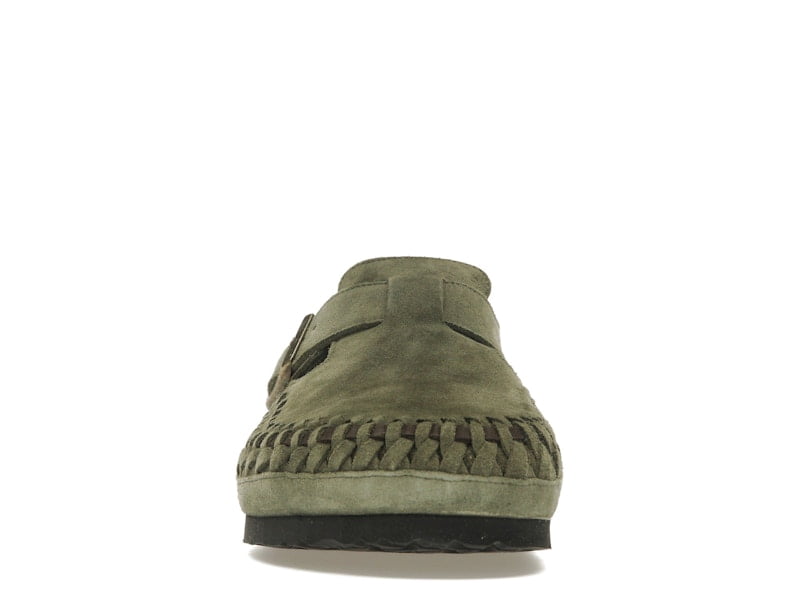 Birkenstock Men's London Braided Shearling Kith Olive Night Shoes, from StockX