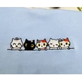 thumbnail image 3 of Embroidered Cat Family Sweatshirt, 3 of 5