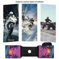 thumbnail image 6 of Uorisanigo Snowmobile ATV Tank Saddlebags Universal Hawaiian Palm Tree Sunset ATV Fender Bag Waterproof Front Accessories Storage Pack Luggage for Motorcycles with Bottle Holder, 6 of 7