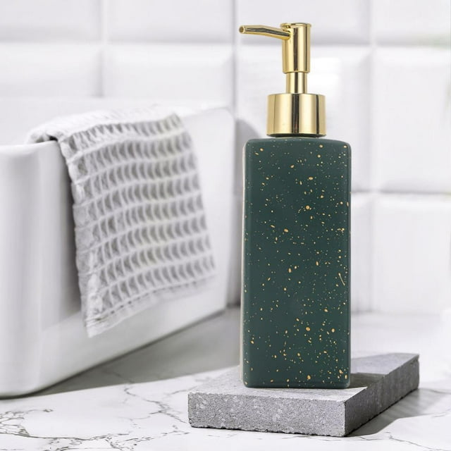 Feltree Glass Foaming Soap Dispenser - Refillable 350ML Foam Pump for Hand Soap, Body Wash, Bathroom and Kitchen