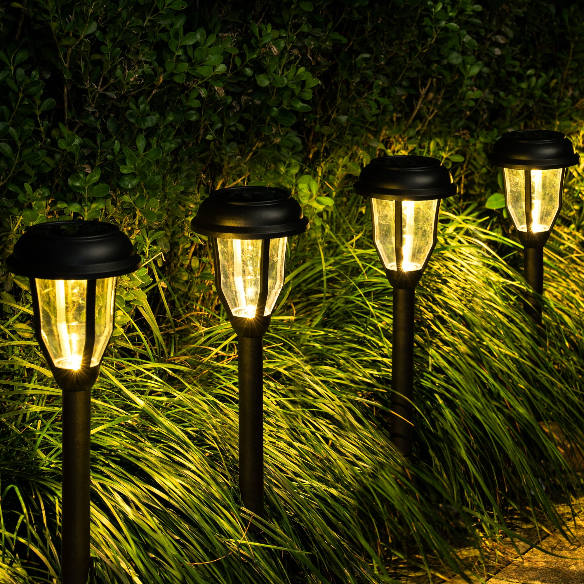 Solpex Solar Path Lights Outdoor, LED Solar Garden Lights Wireless, Waterproof Solar Pathway Lights Outdoor for Patio, Yard, Walkway, Lawn. (8 Pack, Warm White)