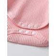 thumbnail image 4 of Newborn Baby Girl Clothes Long Sleeve Ruffle Romper Strawberry Print Pants Headband Set Pink, 4 of 6