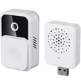 thumbnail image 1 of FELTECHELECTR Timbre inteligente inalámbrico con wifi, cámara de videoportero y monitoreo remoto de alta definición., 1 of 6
