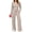 B-Khaki, variant on Two Piece Sets for Women Fall Long Sleeve Ruched Tops and Wide Leg Pants Outfits Ladies Fashion Casual Lounge Sets