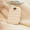 thumbnail image 6 of Riousery Hand Warmer Rechargeable Electric Heater 4 Levels Heat Type C Portable Power Bank 4000mAh Waterless Pocket Warmer Down Jacket Appearance (White, 5.12 inches / 13 cm), 6 of 9