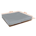 thumbnail image 3 of Sandbox Cover 18 Oz Waterproof - Sandpit Cover 100% Weather Resistant with Metal Grommets (60" W x 60" D x 8" H, Grey), 3 of 7