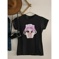 thumbnail image 3 of Anime Girl Quiet Sign T-Shirt Women -Image by Shutterstock, Female 4X-Large, 3 of 4